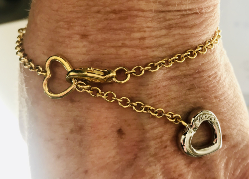 Gold Armband 750 GG 0,08 ct Brill.